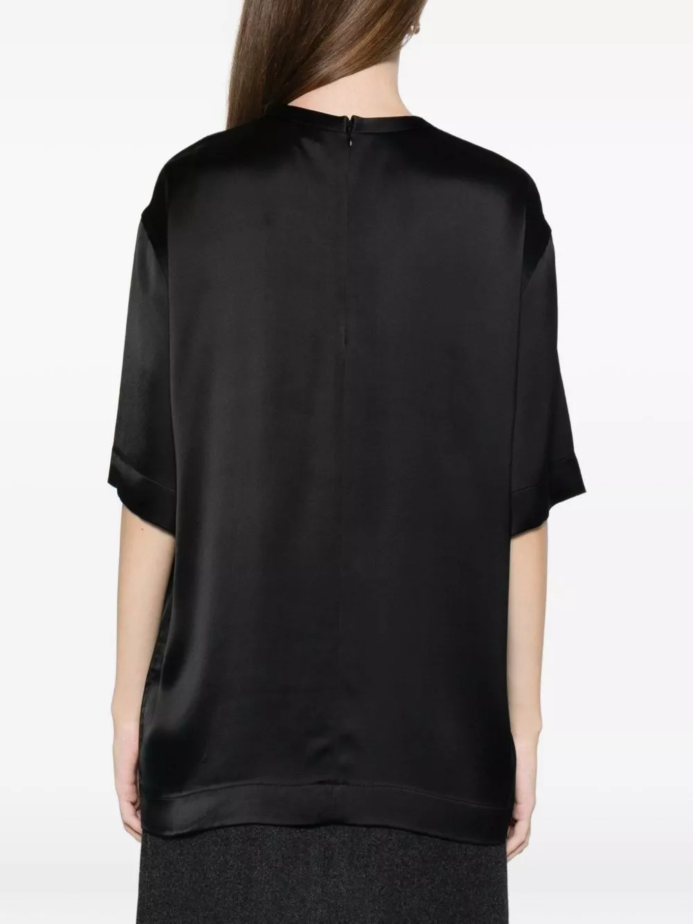 Toteme T-shirt in satin, view 2