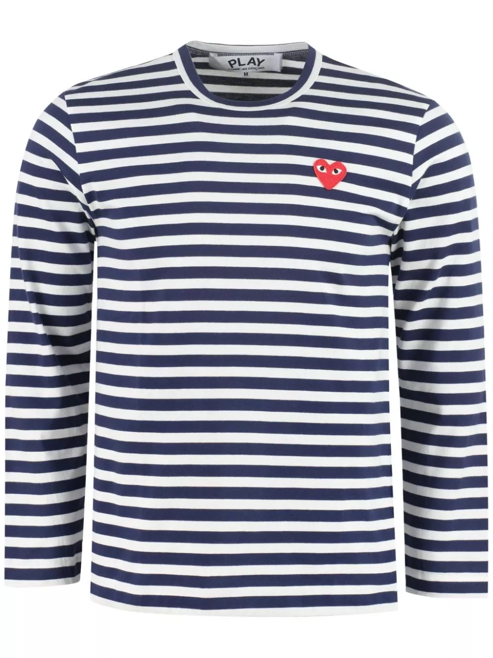 Comme des garçons play T-shirt in cotone a righe