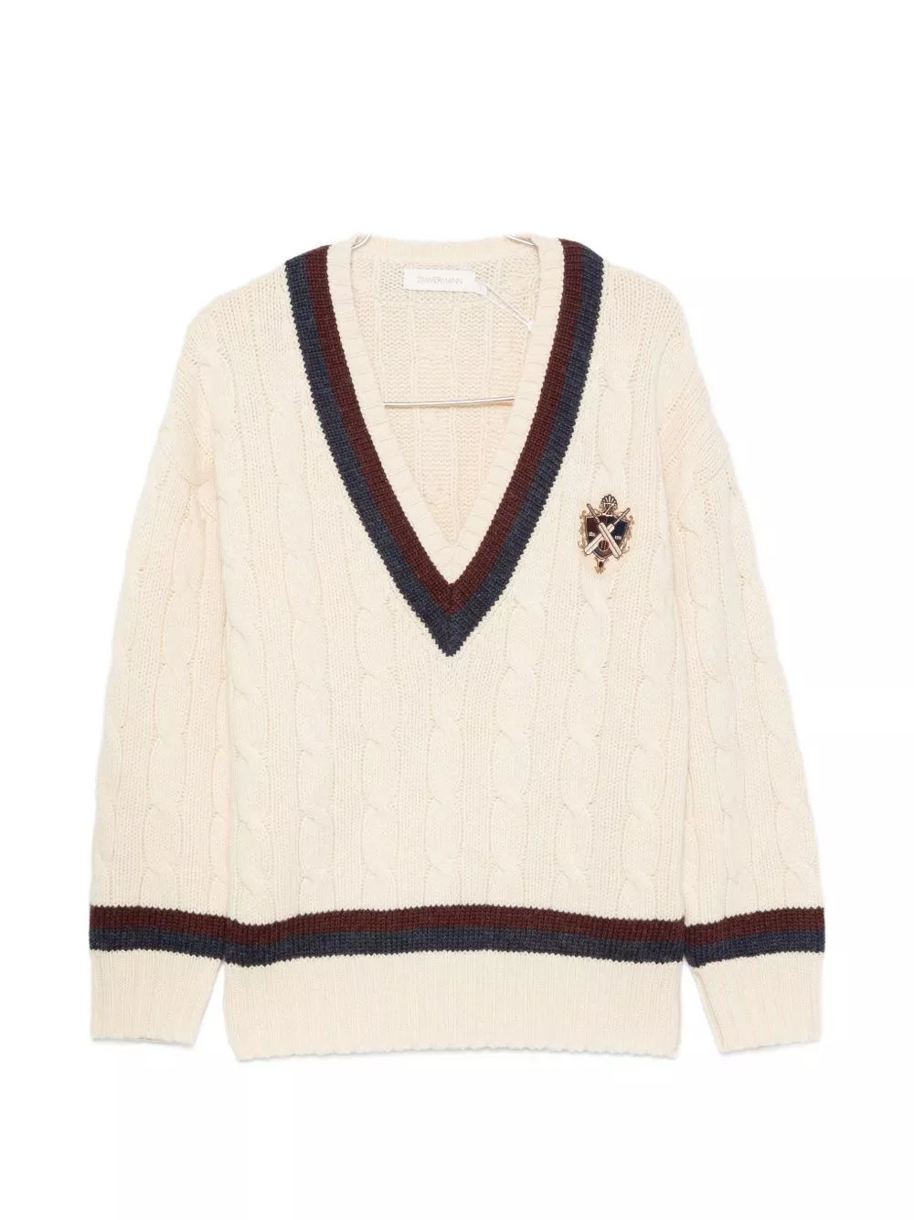 Zimmermann Maglione in lana a scollo a V Valiant