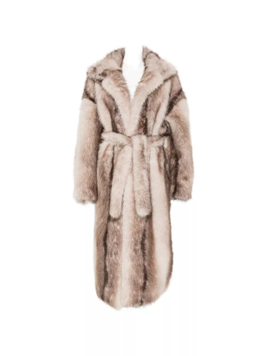 The frankie shop Cappotto lungo in pelliccia sintetica Ravello