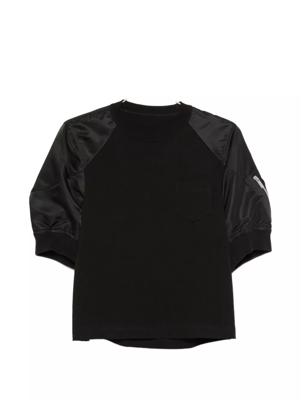 Sacai T-shirt in cotone e nylon