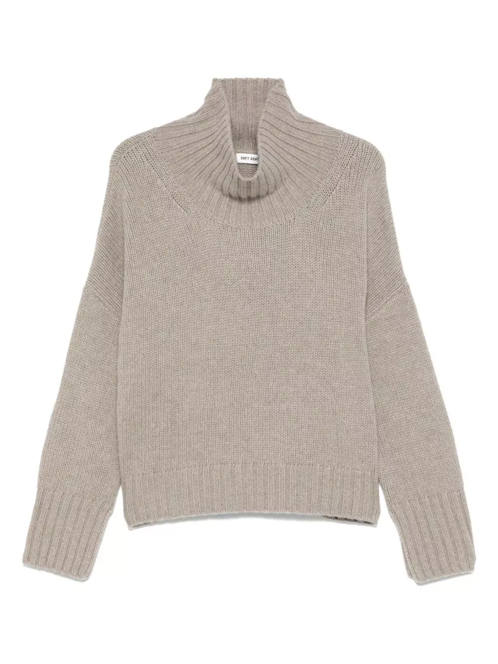 Soft goat Maglione a collo alto in cashmere