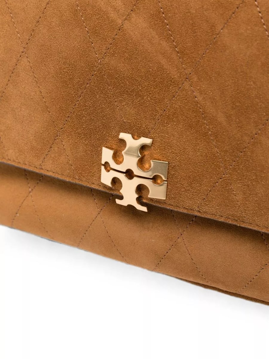 Tory Burch Borsa a spalla in pelle scamosciata Charlie, view 5