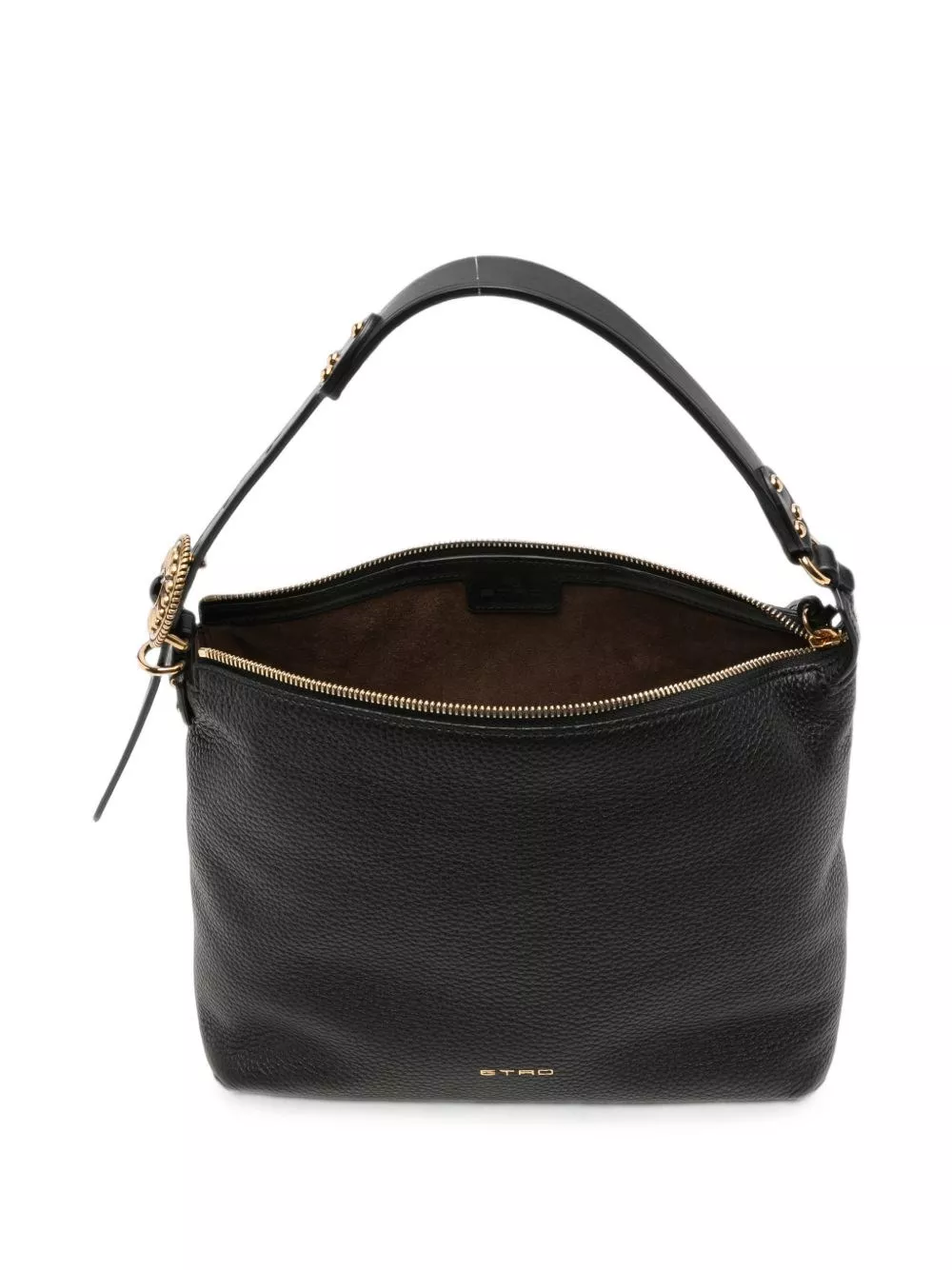 Etro Borsa hobo in pelle media, view 2