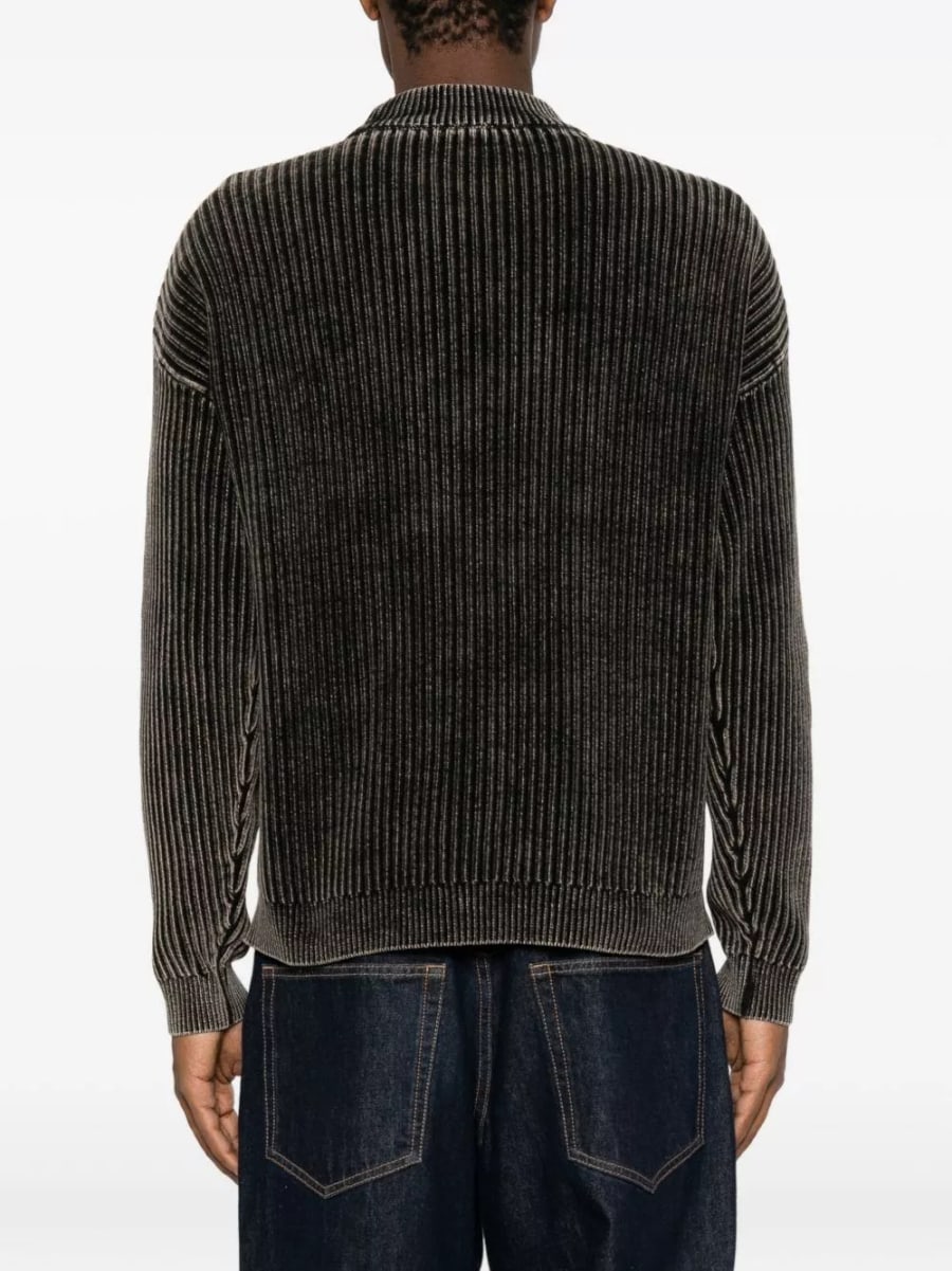 Emporio Armani Maglione girocollo in cotone, view 3
