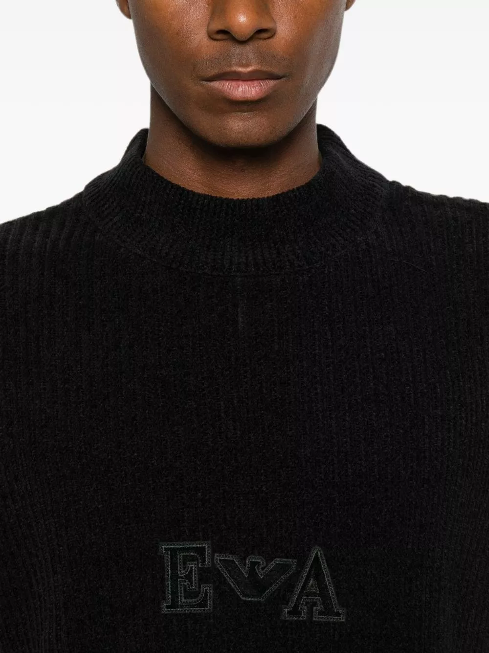 Emporio Armani Maglione girocollo in cotone, view 2