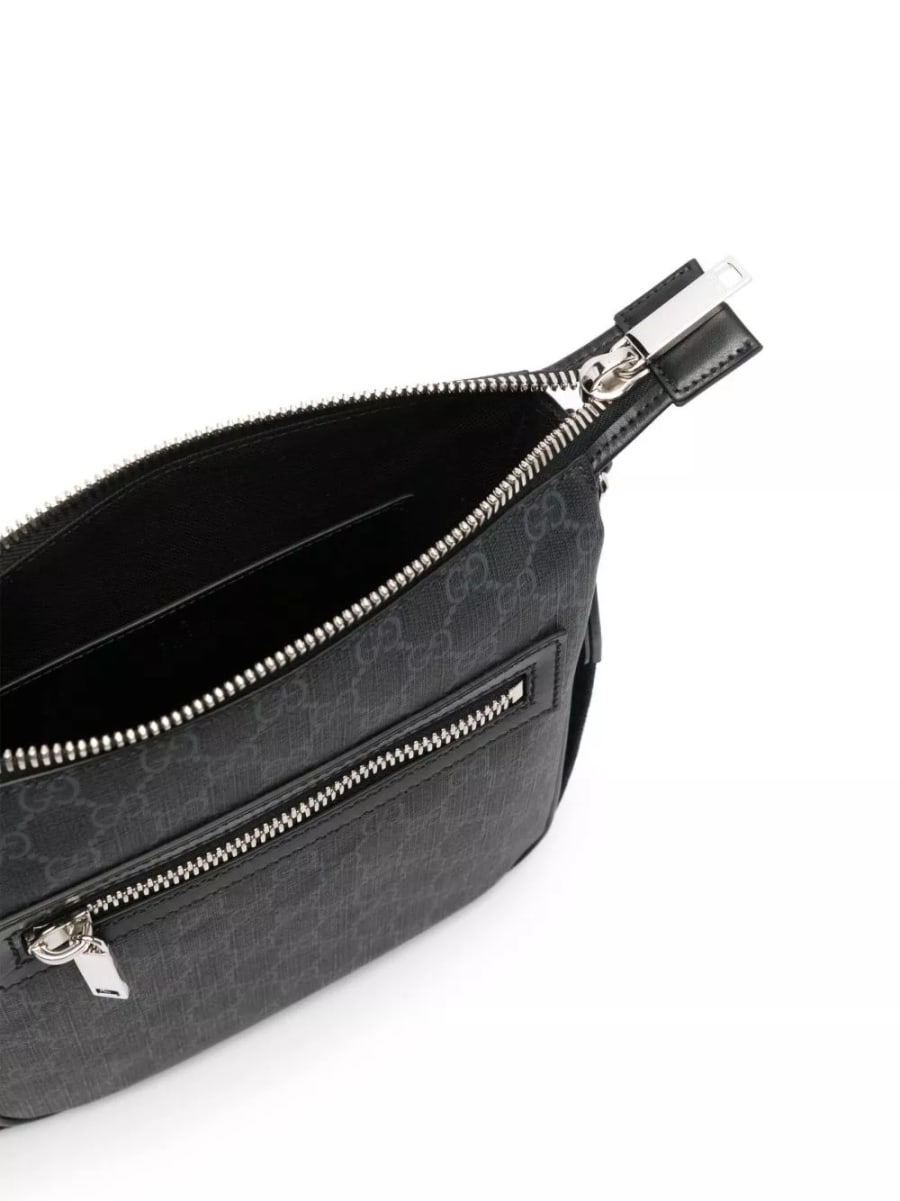 Gucci Borsa a spalla con logo, view 4