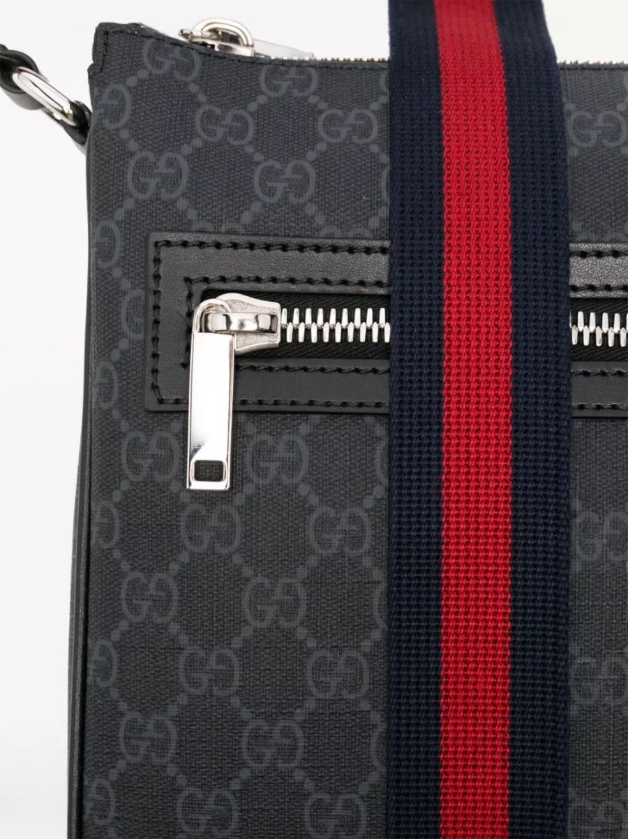 Gucci Borsa a spalla con logo, view 5