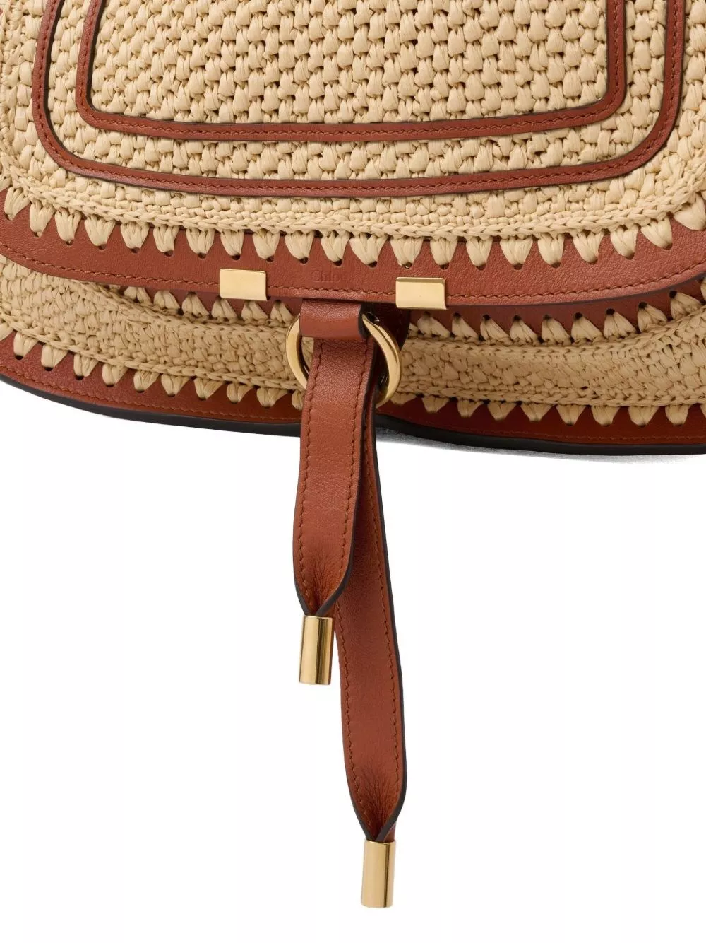 Chloé Borsa a spalla Marcie small in rafia, view 2