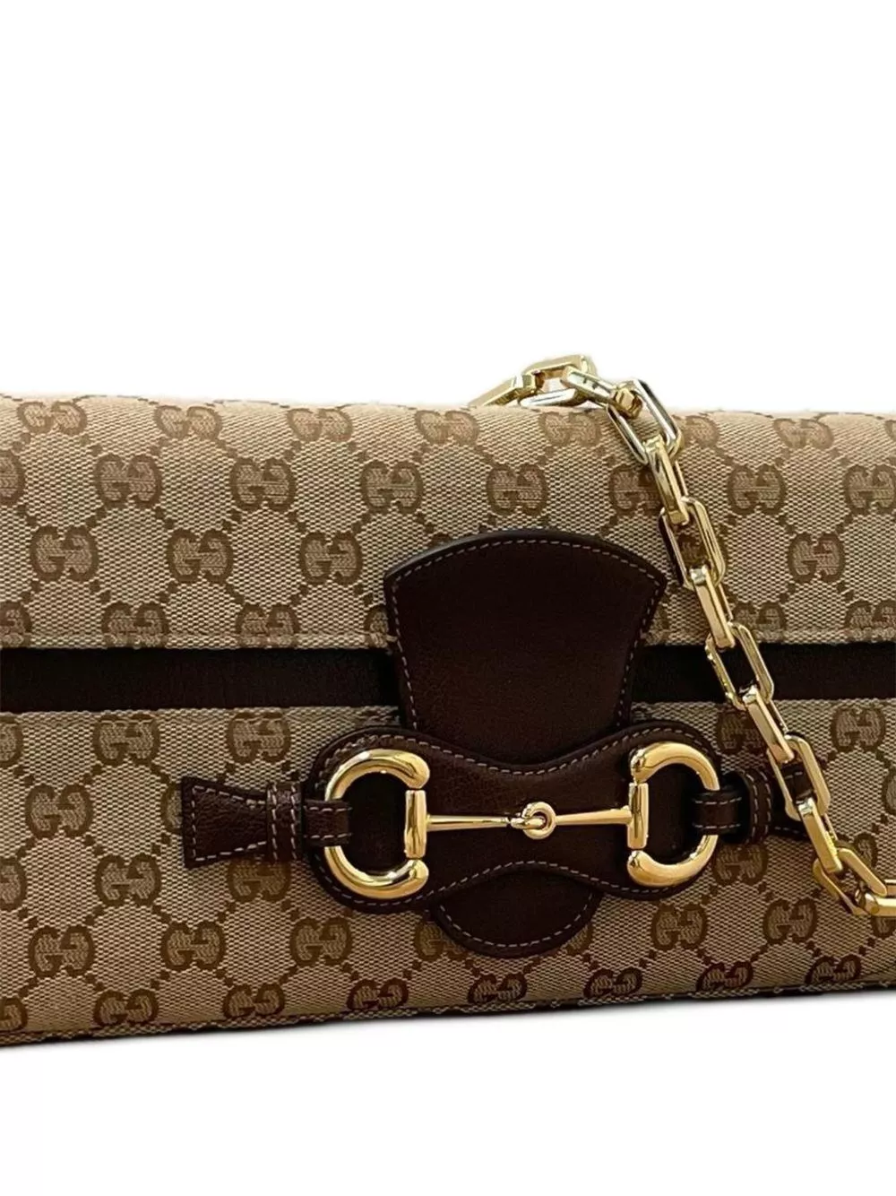 Gucci Borsa a spalla media Horsebit Ristretto, view 2