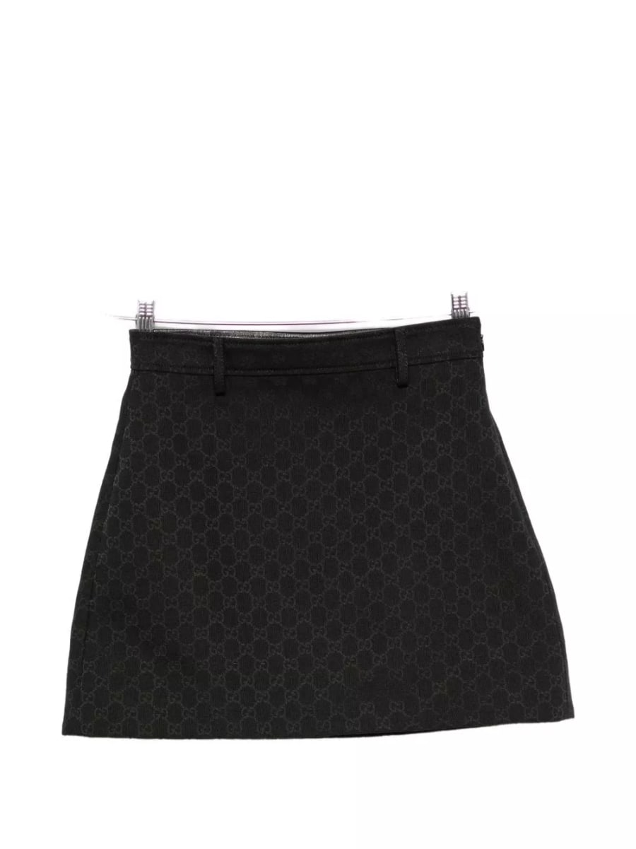 Gucci Gonna mini in cotone GG