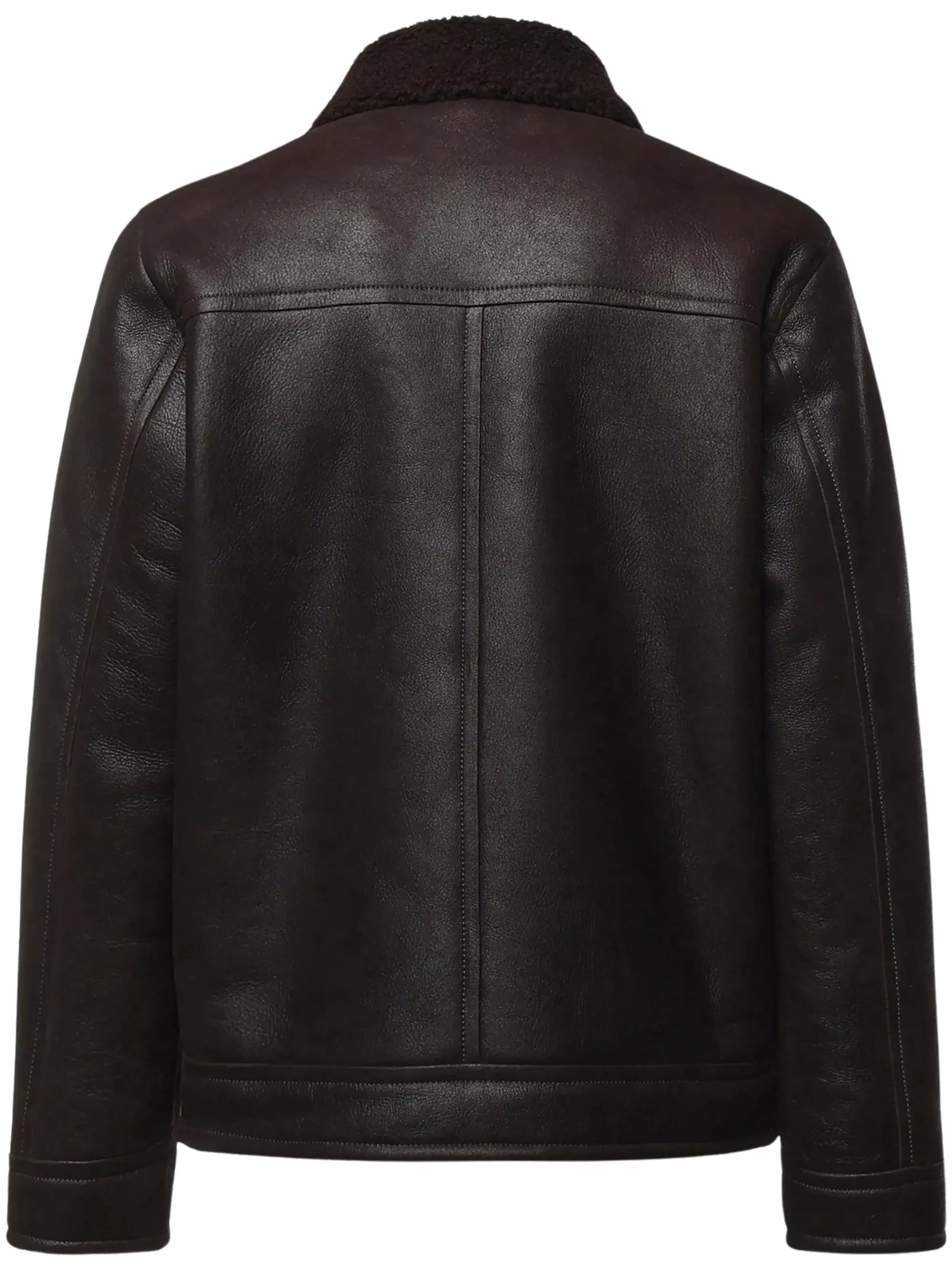 Dondup Giacca in pelle con colletto in pelliccia, view 2