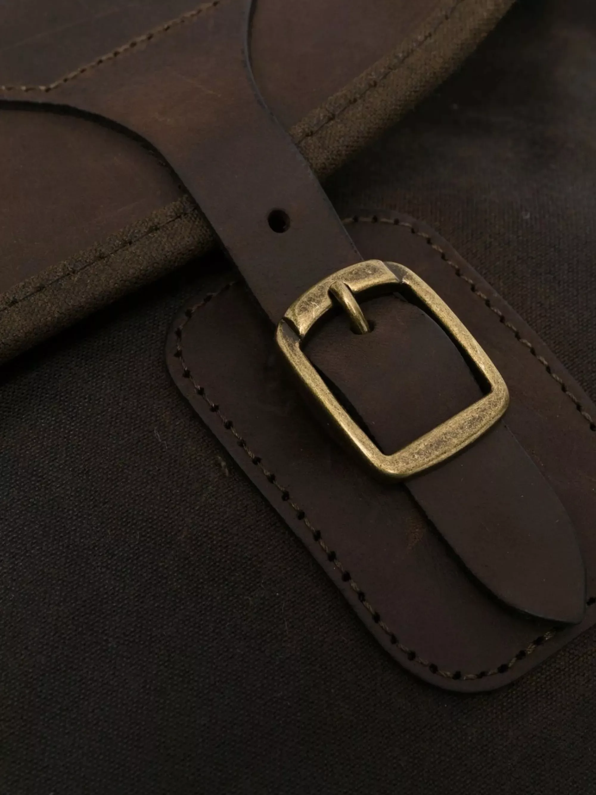 Barbour Borsa a spalla in pelle cerata Tarras
