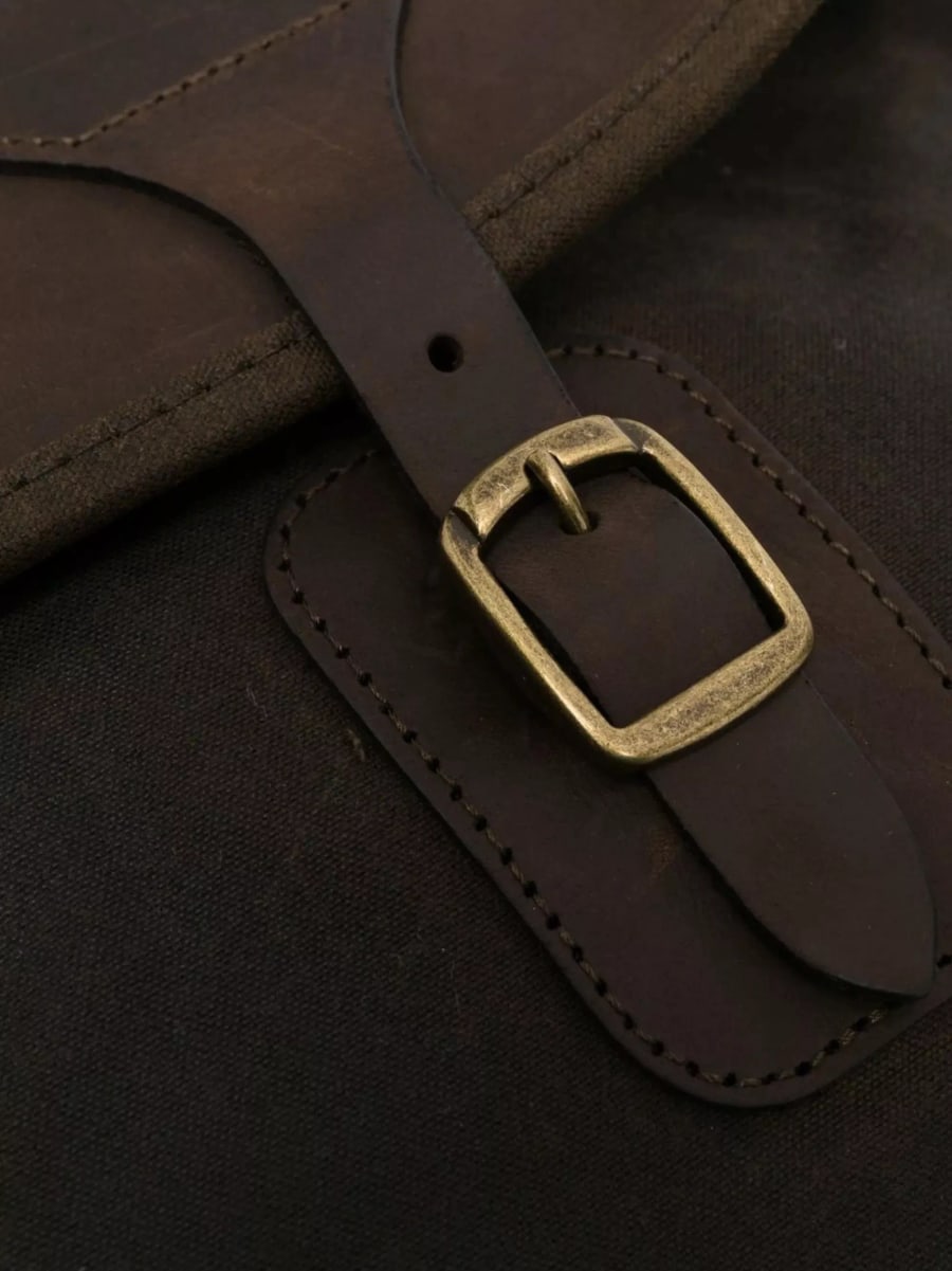 Barbour Borsa a spalla in pelle cerata Tarras