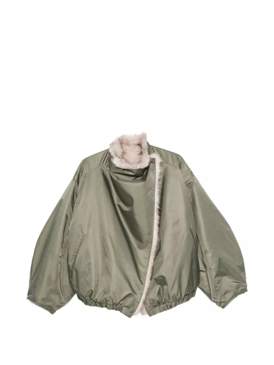 The frankie shop Giacca bomber reversibile in pelliccia sintetica Vera