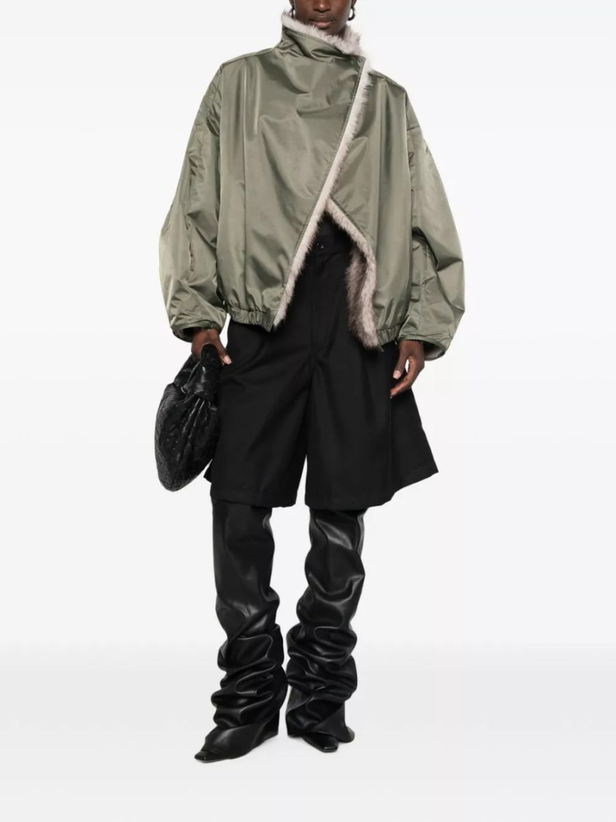 The frankie shop Giacca bomber reversibile in pelliccia sintetica Vera, view 3