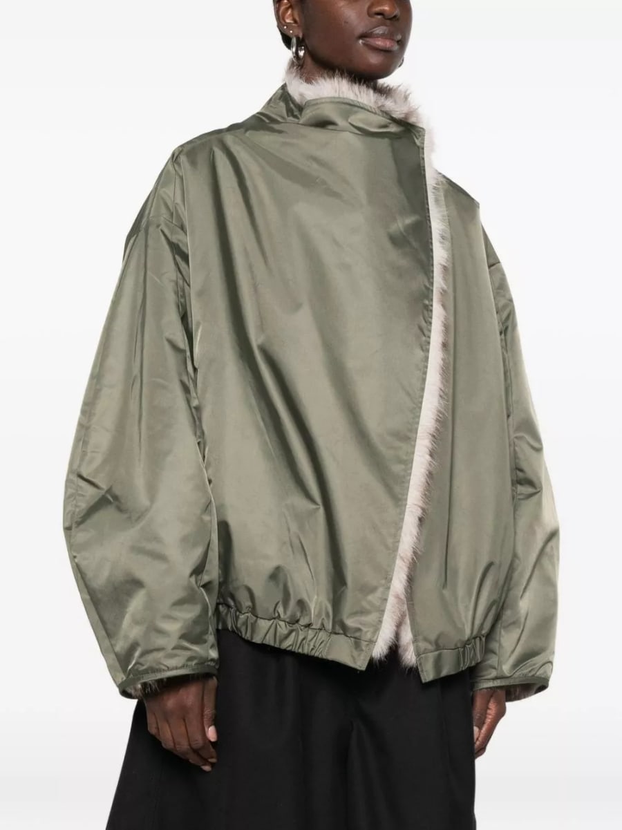 The frankie shop Giacca bomber reversibile in pelliccia sintetica Vera, view 5