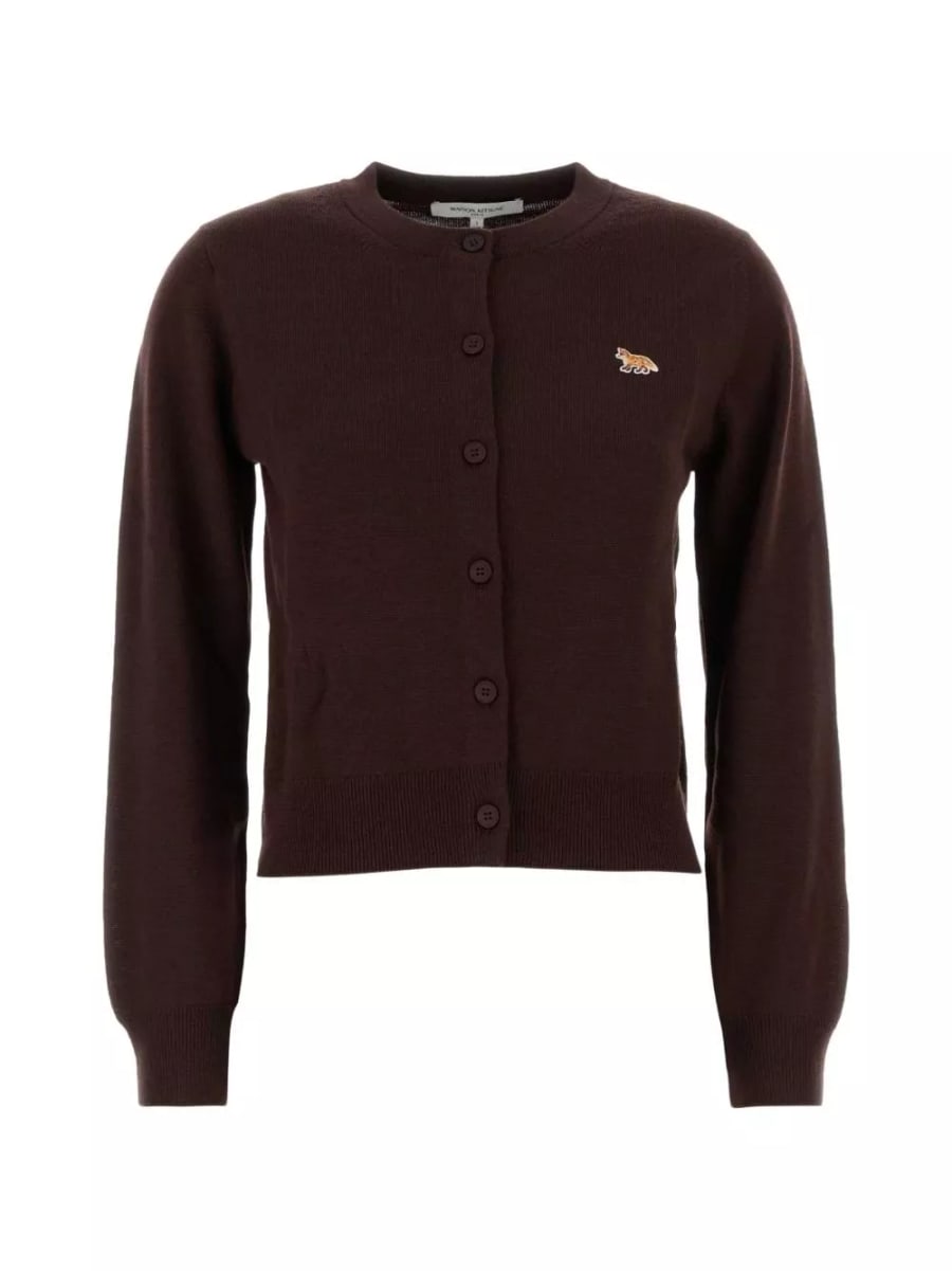 Maison kitsune' Cardigan in lana Baby Fox
