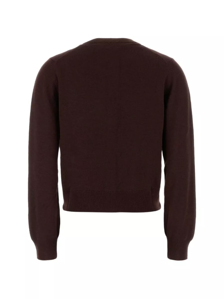 Maison kitsune' Cardigan in lana Baby Fox, view 2