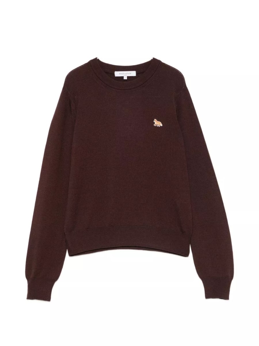 Maison kitsune' Maglione girocollo in lana Baby Fox