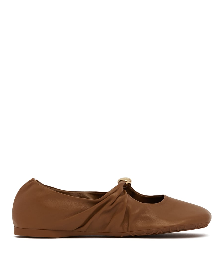 Loewe Ballerine Pebble Soft Marroni