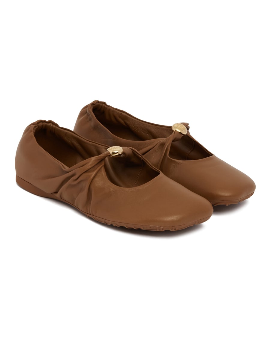 Loewe Ballerine Pebble Soft Marroni, view 3