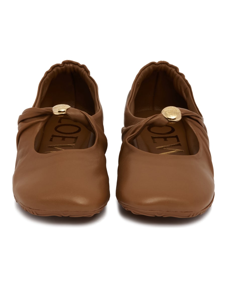 Loewe Ballerine Pebble Soft Marroni, view 4