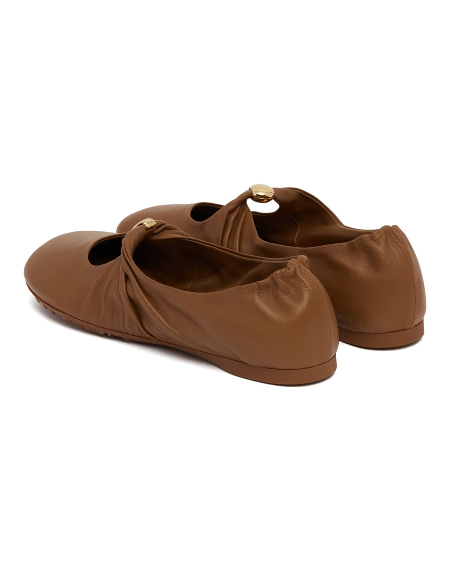 Loewe Ballerine Pebble Soft Marroni, view 5