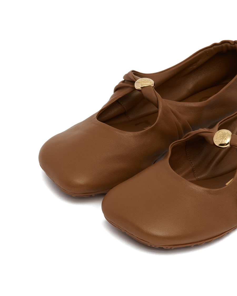 Loewe Ballerine Pebble Soft Marroni, view 6