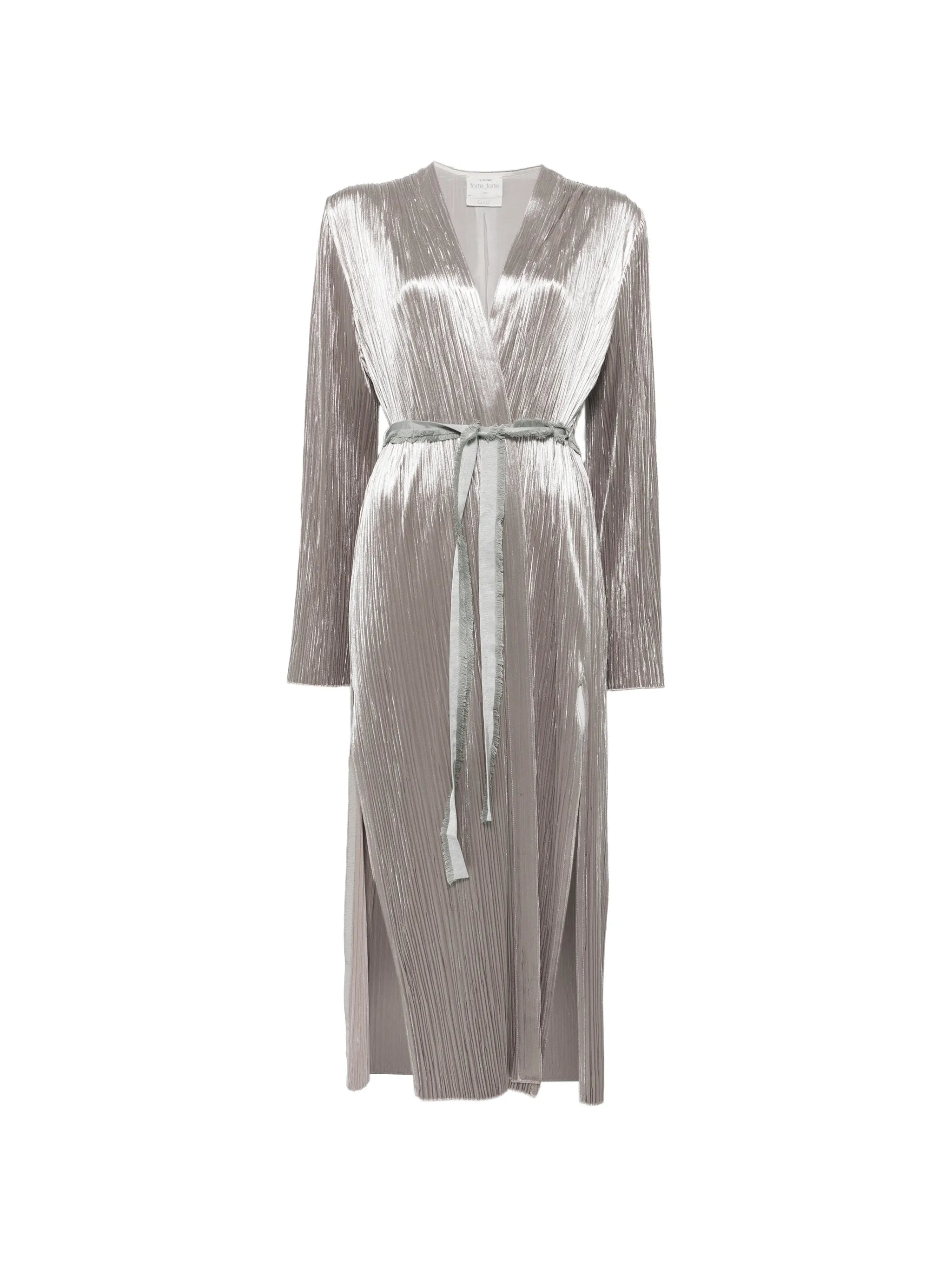 Forte_Forte Forte Forte Plissé-effect Belted Coat