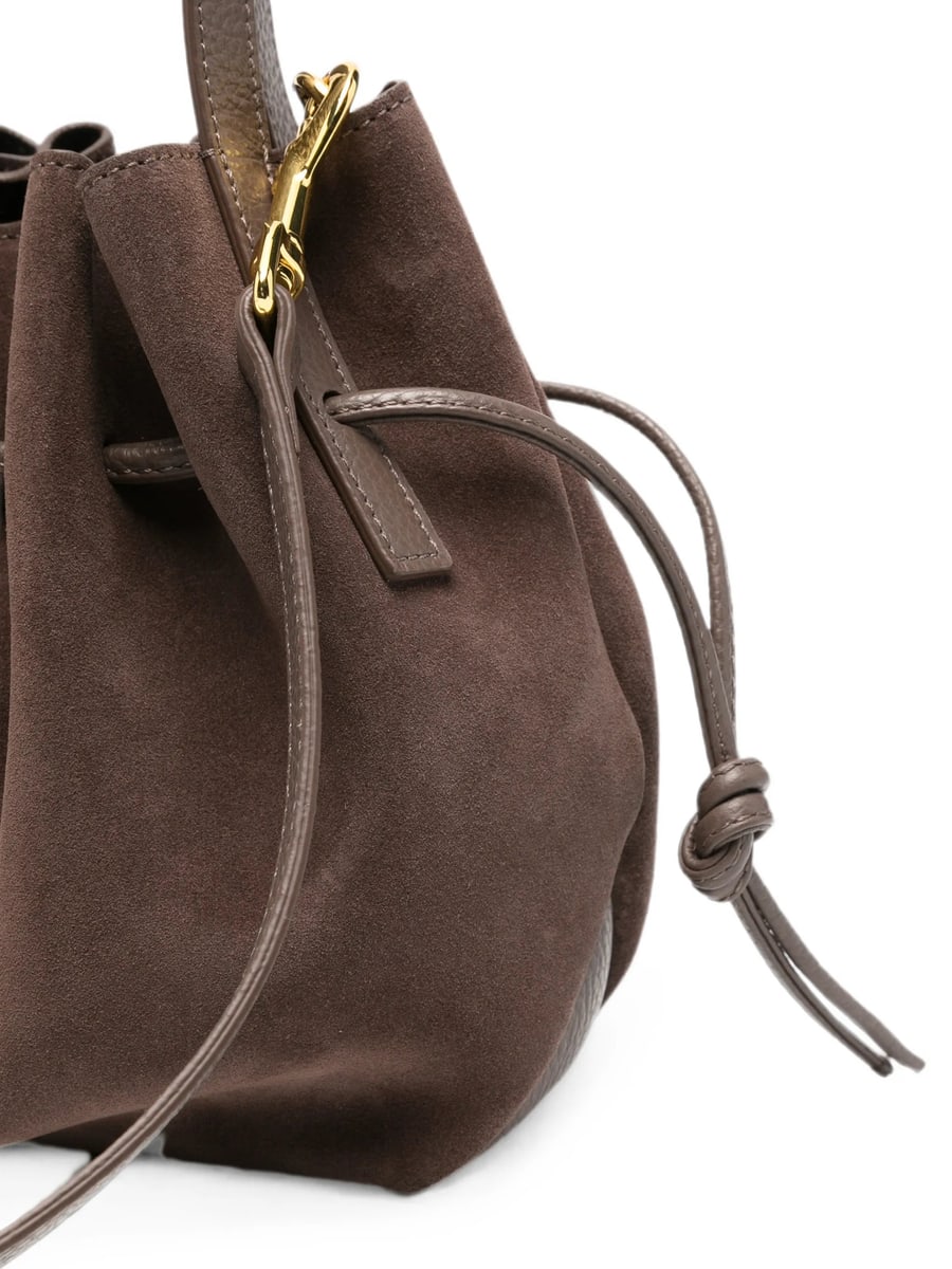 Yuzefi Yuzefi Mini Scallop Suede Tote Bag, view 3