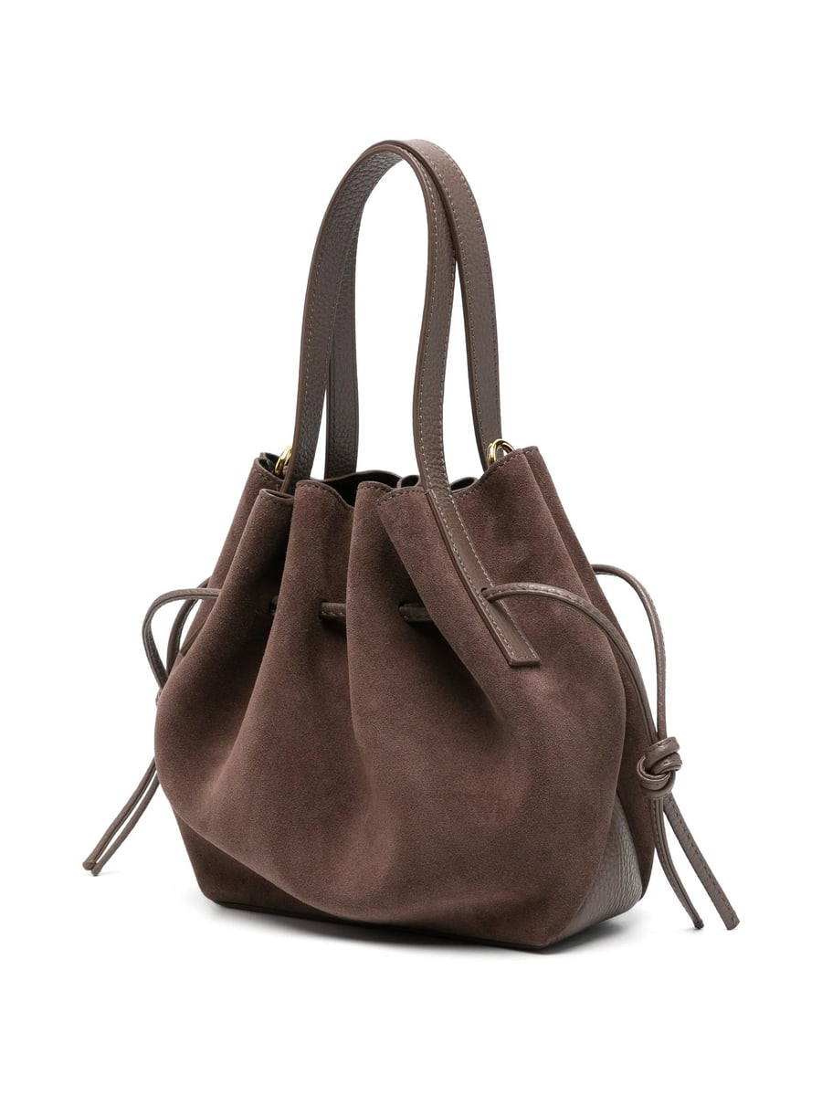 Yuzefi Yuzefi Mini Scallop Suede Tote Bag, view 5