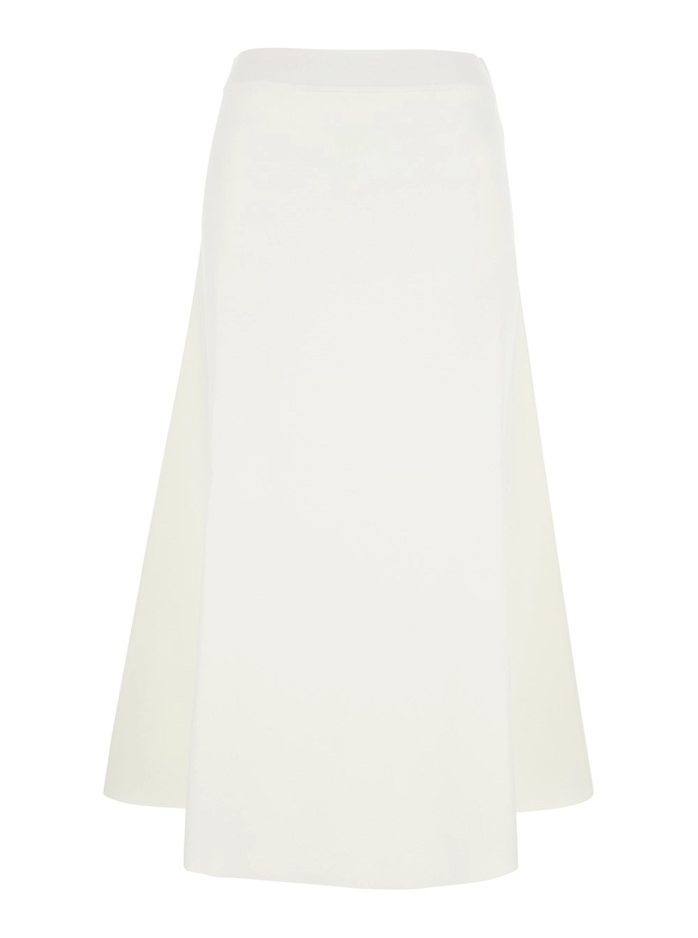 P.A.R.O.S.H. Gonna con design svasato in maglia di tessuto beige donna