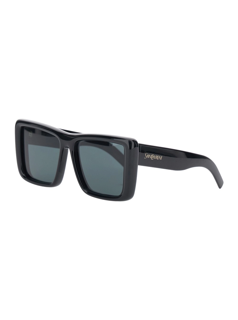 Saint Laurent Occhiali da Sole 'SL 900' con Logo Lettering sulle Aste in Nylon Neri Donna