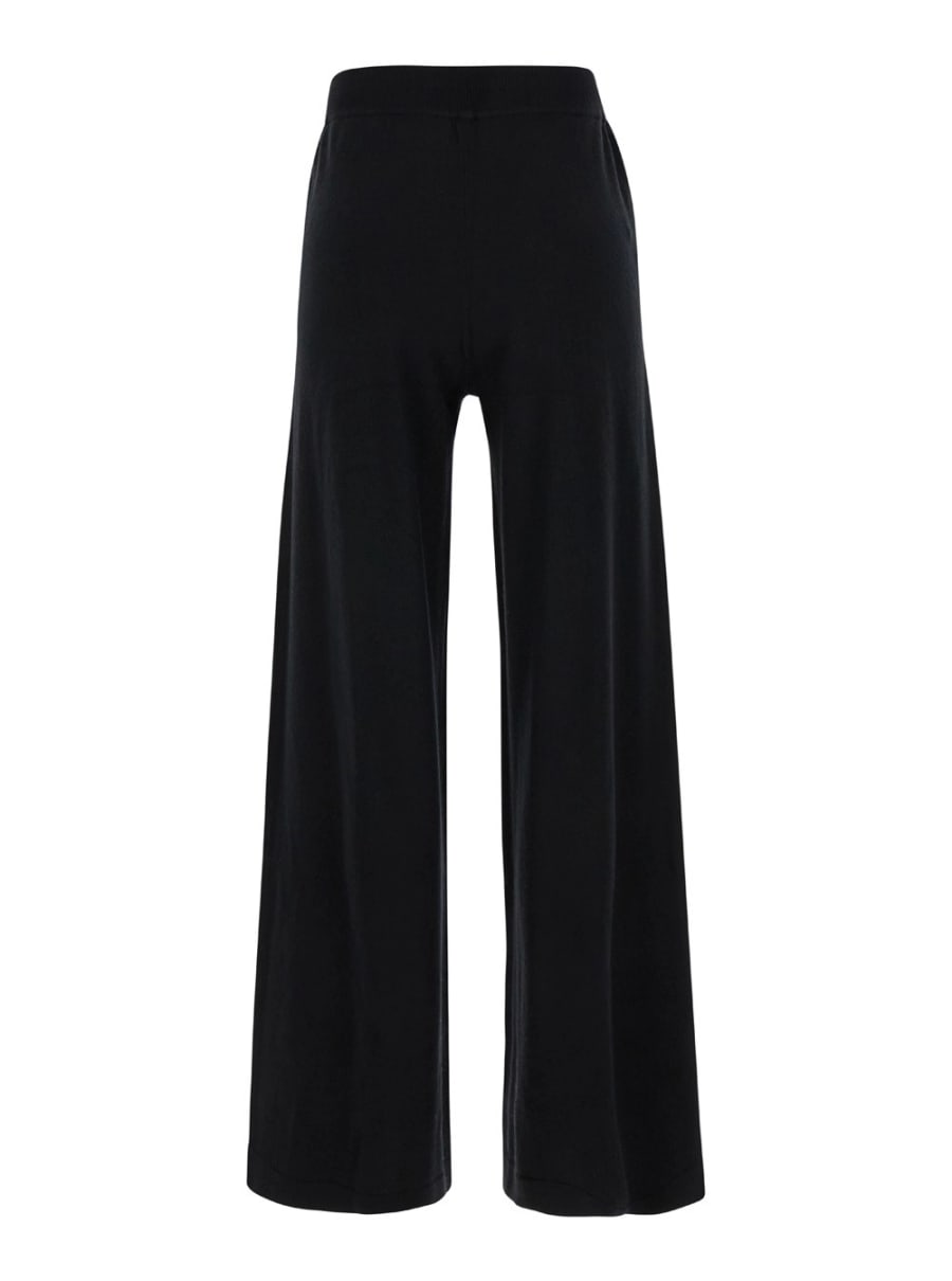 P.A.R.O.S.H. Pantaloni Morbidi con Coulisse in Tessuto Nero Donna, view 2