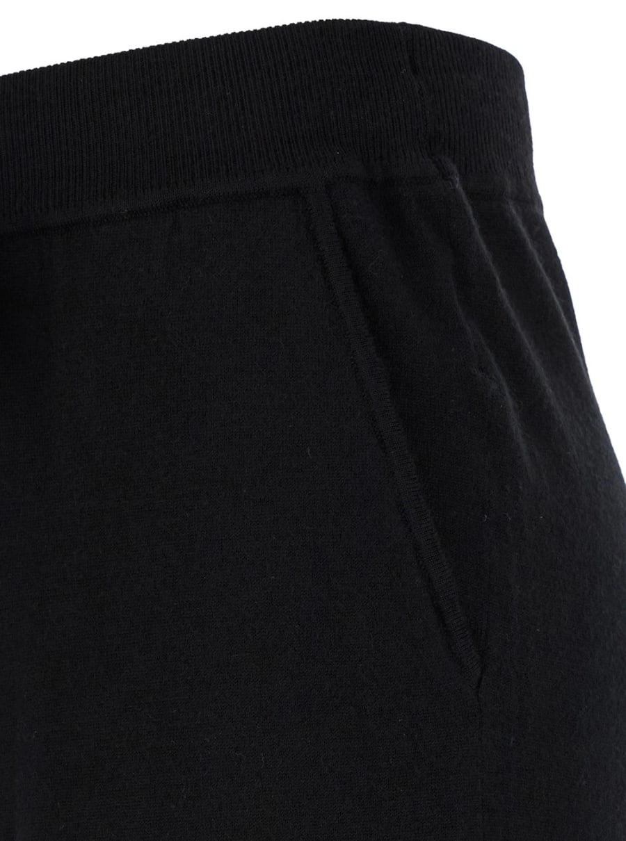 P.A.R.O.S.H. Pantaloni Morbidi con Coulisse in Tessuto Nero Donna, view 3