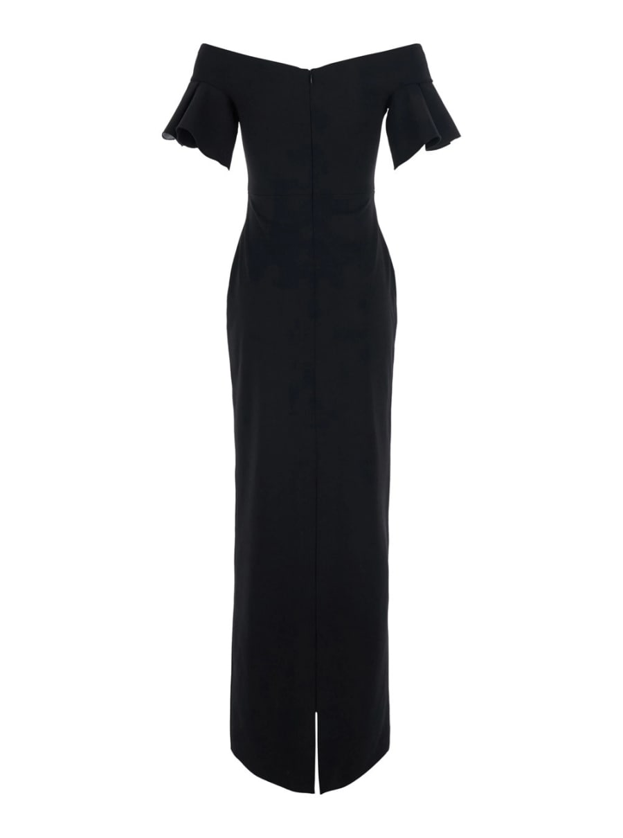 Solace london Cielo Maxi Dress - Abito lungo con scollo a V e maniche lunghe in Tessuto - Donna, view 2