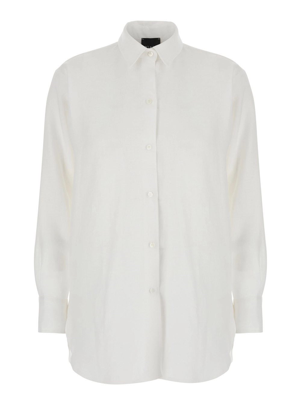 Leplain Camicia Bianca con Colletto Classico e Maniche Lunghe