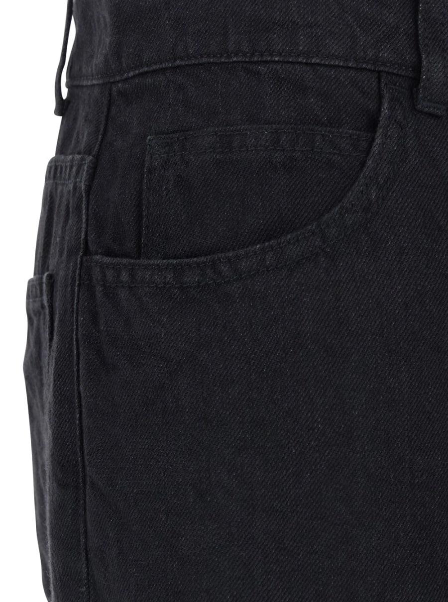 The Row Jeans 'Eglitta' con Gamba Larga e Design a Cinque Tasche in Denim Nero Donna, view 3