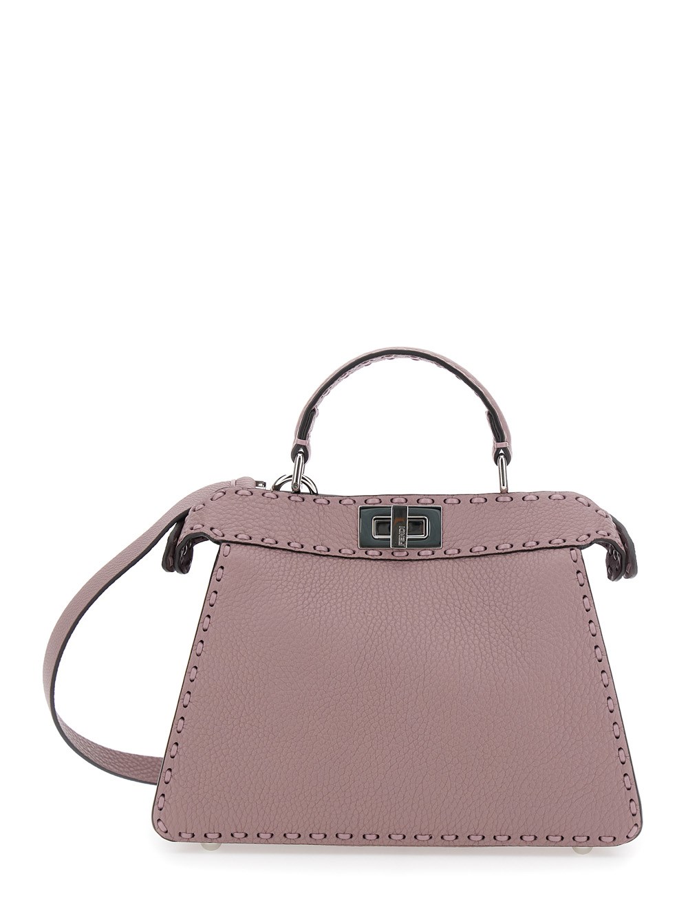 Fendi Borsa 'Peekaboo ISeeU Small' con Tracolla in Pelle Rosa  Donna