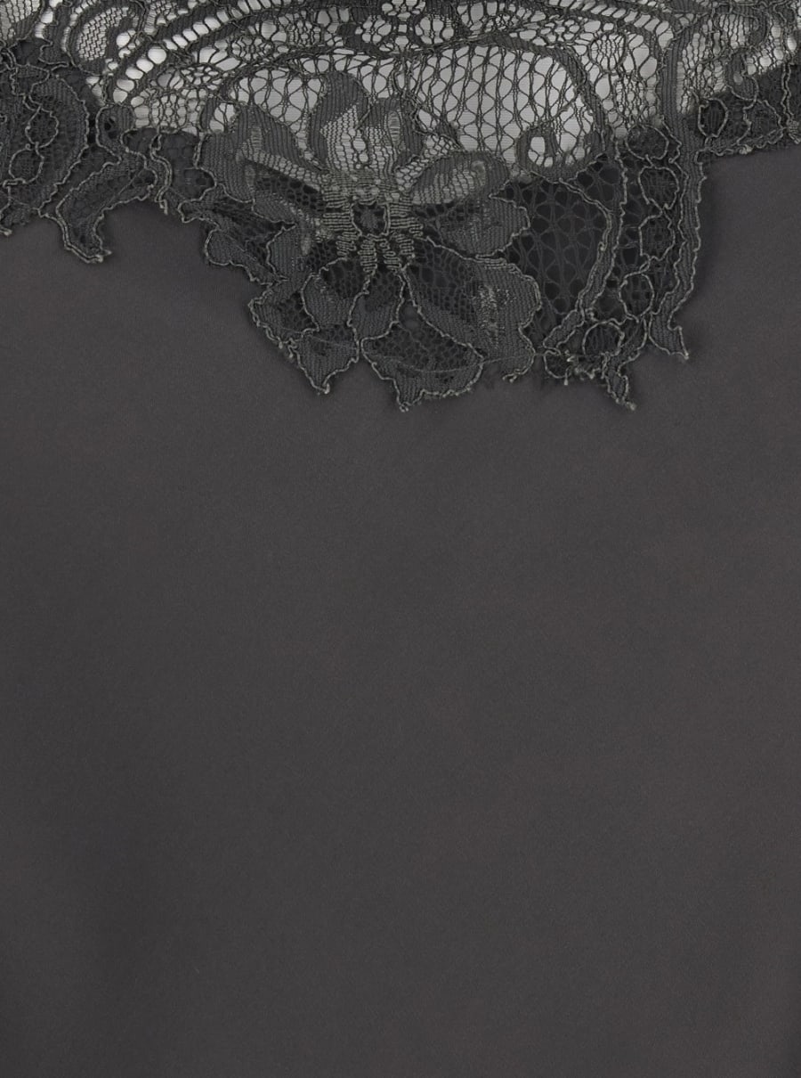 Gold hawk Abito 'Nero' con dettagli recami in pizzo e spalline sottili in tessuto nero donna, view 3