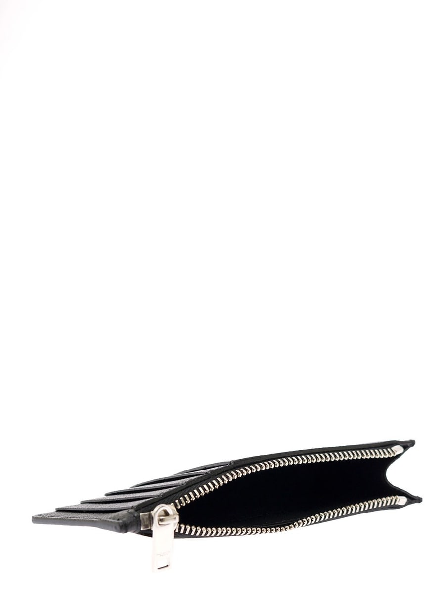 Saint Laurent Portacarte in Pelle Nera Saint Laurent Uomo, view 3