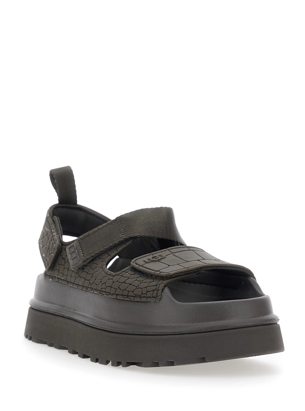 UGG W GOLDENGLOW EMBOSSED Marrone Sandali in Pelle Donna, view 2