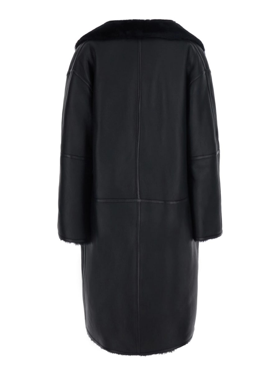 Toteme Shearling wrap coat, view 2