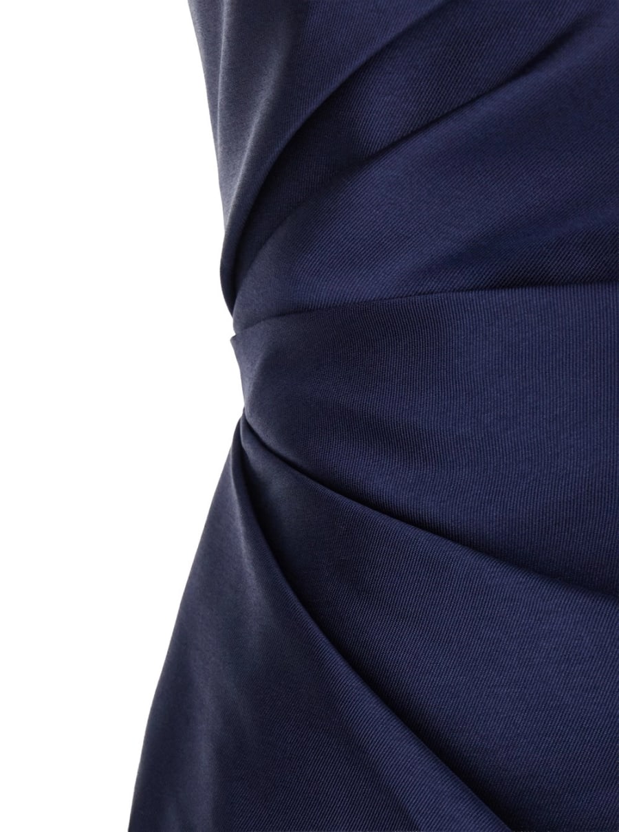 Solace london Abito Lungo 'VEYA MAXI DRESS' Blu con Scollo a V e Maniche Lunghe in Poliestere Donna, view 3