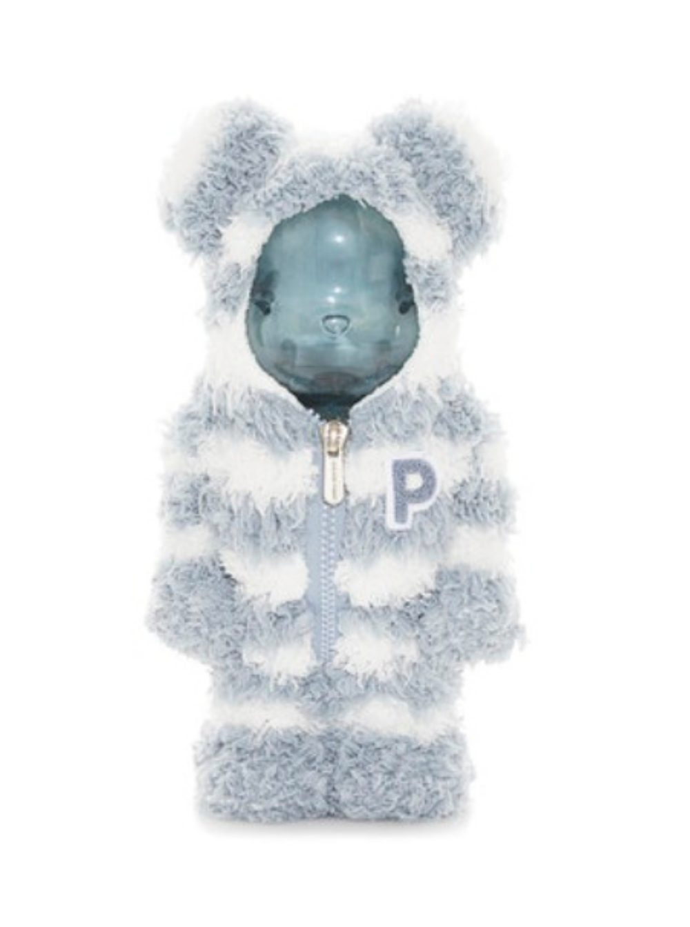 Medicom toy BEARBRICK 400% GELATO PIQUE MINT WHITE con plastica bianca unisex