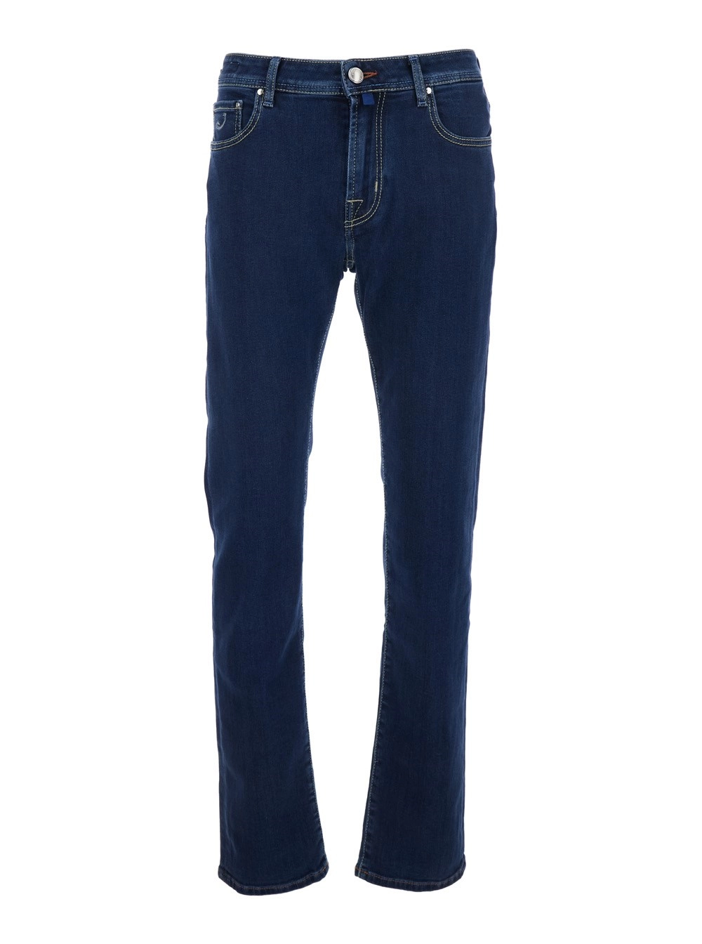 Jacob cohen Jeans 'Bard' con Passanti per Cintura e Patch Logo sul Retro in Denim Blu Uomo