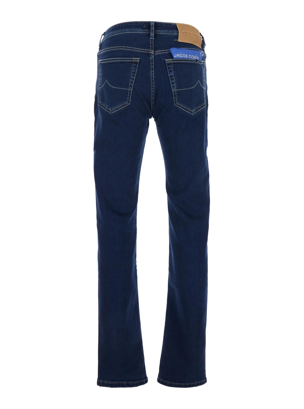 Jacob cohen Jeans 'Bard' con Passanti per Cintura e Patch Logo sul Retro in Denim Blu Uomo, view 2