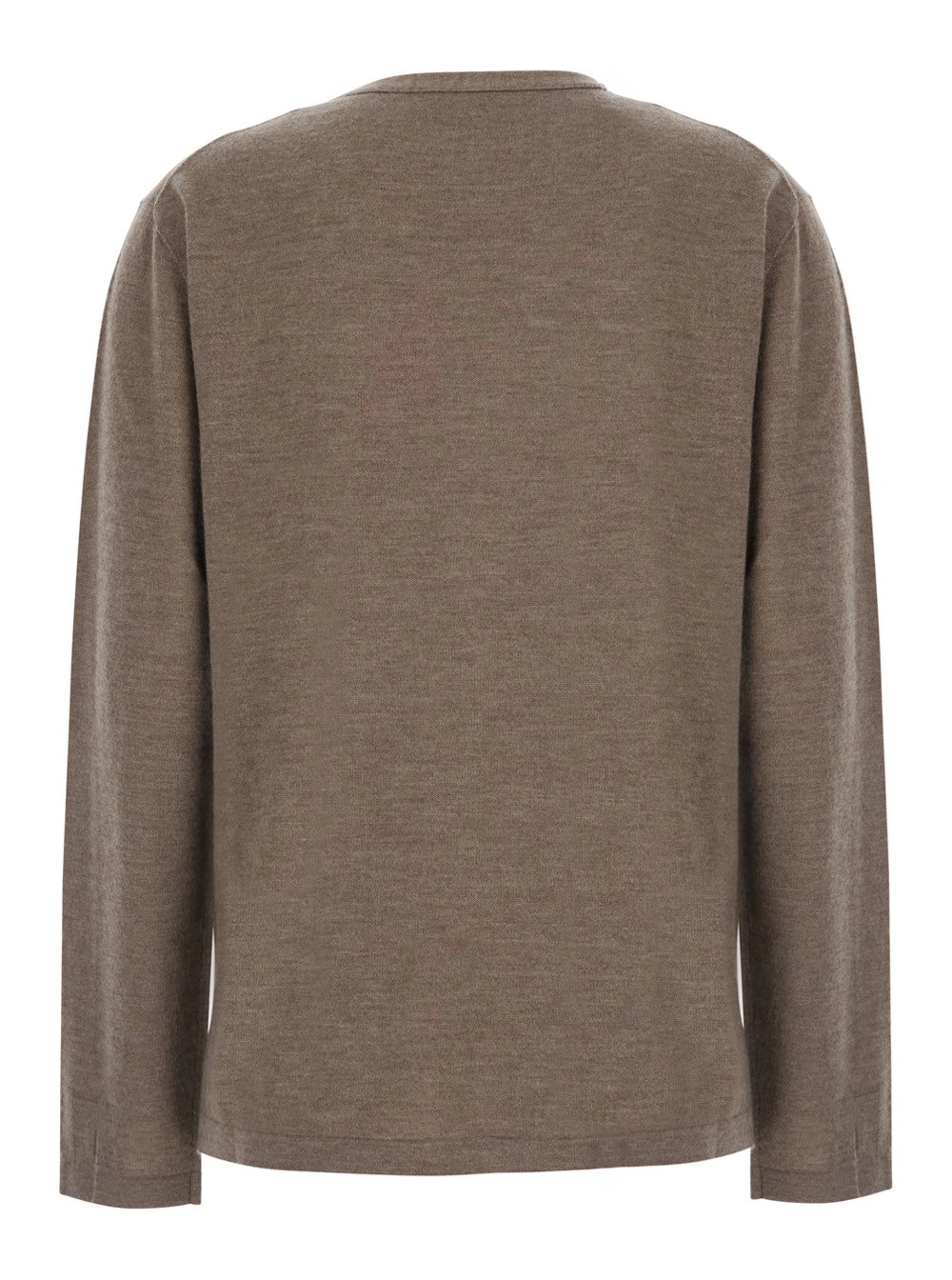 The Row Maglia 'POESIS' con scollo a V e maniche lunghe in cashmere marrone donna, view 2