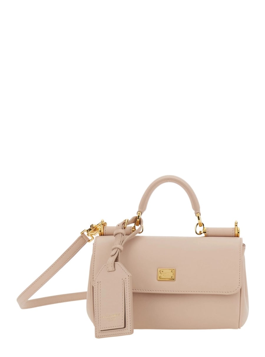 Dolce & Gabbana Borsa a Tracolla 'My Sicily' Mini con Tracolla Regolabile e Removibile in Pelle Rosa Donna